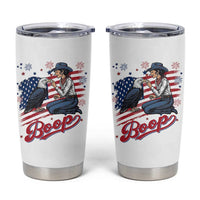 Boop Eagle Tumbler Cup Western Cowgirl Patriotic USA American 4th of July