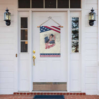 Boop Eagle Patriotic Garden Flag Western Cowgirl USA American 4th of July