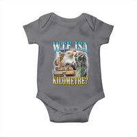 WTF is A Kilometer Baby Onesie Funny USA Patriotic Bootleg Meme