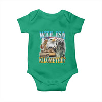 WTF is A Kilometer Baby Onesie Funny USA Patriotic Bootleg Meme
