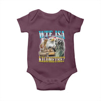WTF is A Kilometer Baby Onesie Funny USA Patriotic Bootleg Meme