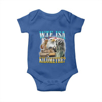 WTF is A Kilometer Baby Onesie Funny USA Patriotic Bootleg Meme