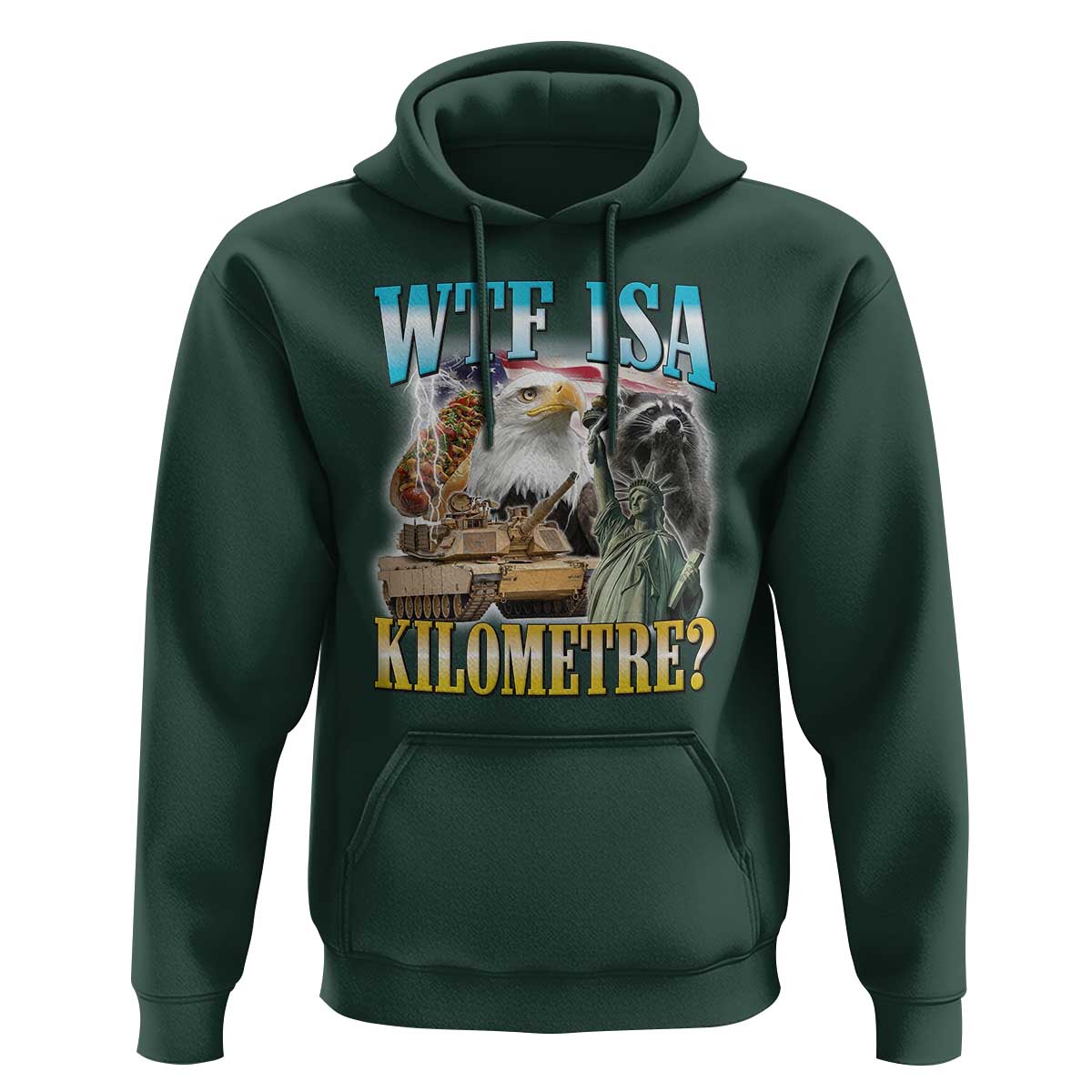 WTF is A Kilometer Hoodie Funny USA Patriotic Bootleg Meme