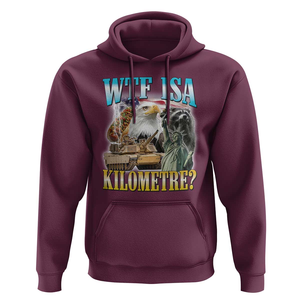 WTF is A Kilometer Hoodie Funny USA Patriotic Bootleg Meme