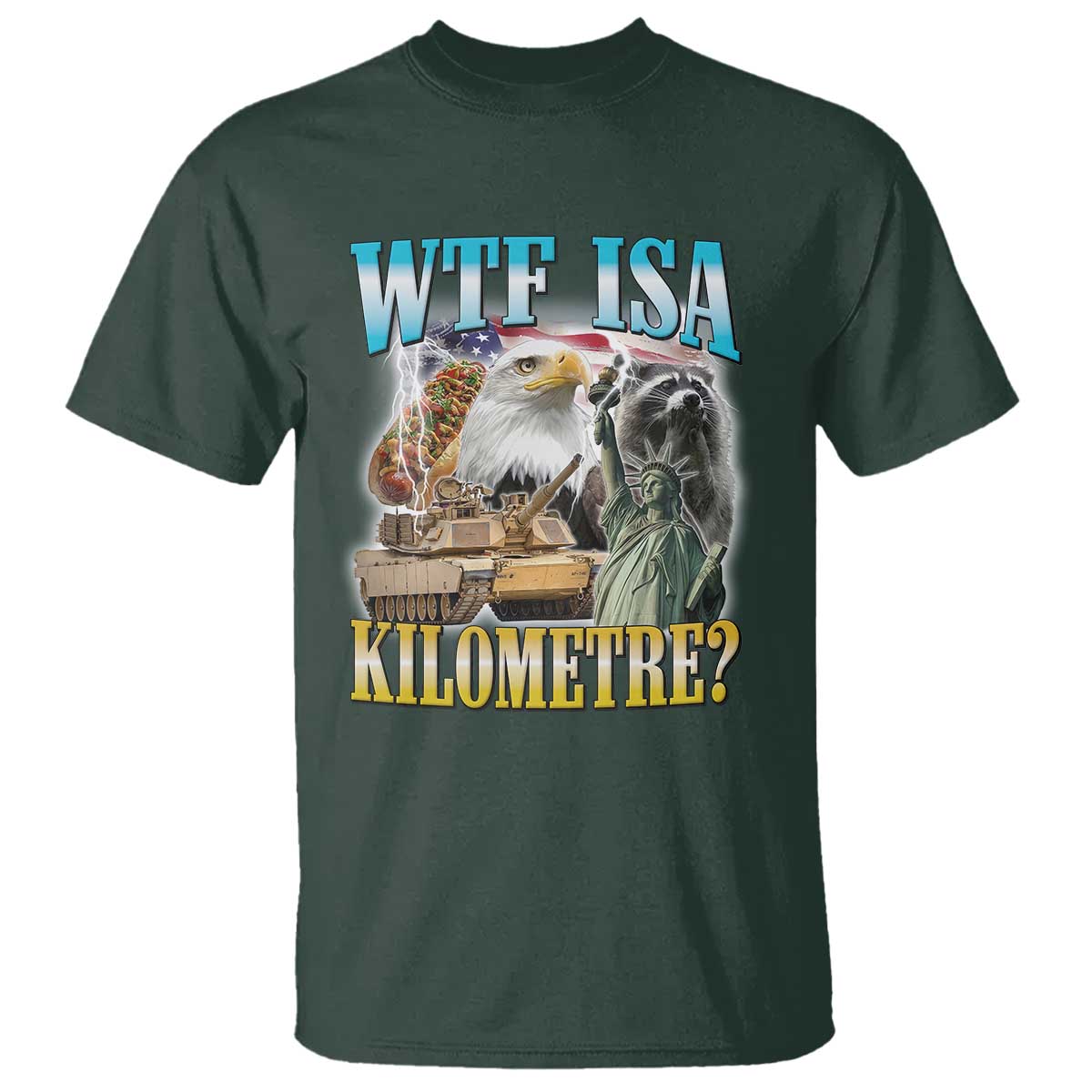 WTF is A Kilometer T Shirt Funny USA Patriotic Bootleg Meme