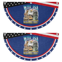 WTF is A Kilometer Patriotic Fan Flag Funny USA Bootleg Meme