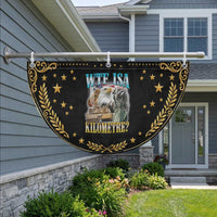 WTF is A Kilometer Patriotic Fan Flag Funny USA Bootleg Meme