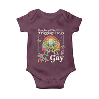 They Turned The Frigging Frogs Gay Baby Onesie Funny LGBTQ Pride Month