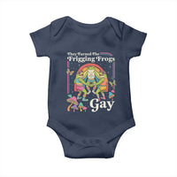They Turned The Frigging Frogs Gay Baby Onesie Funny LGBTQ Pride Month