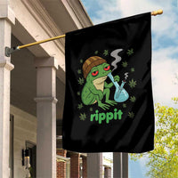 Rippit Frog Garden Flag Funny 420 Stoner Weed Humor - Wonder Print Shop