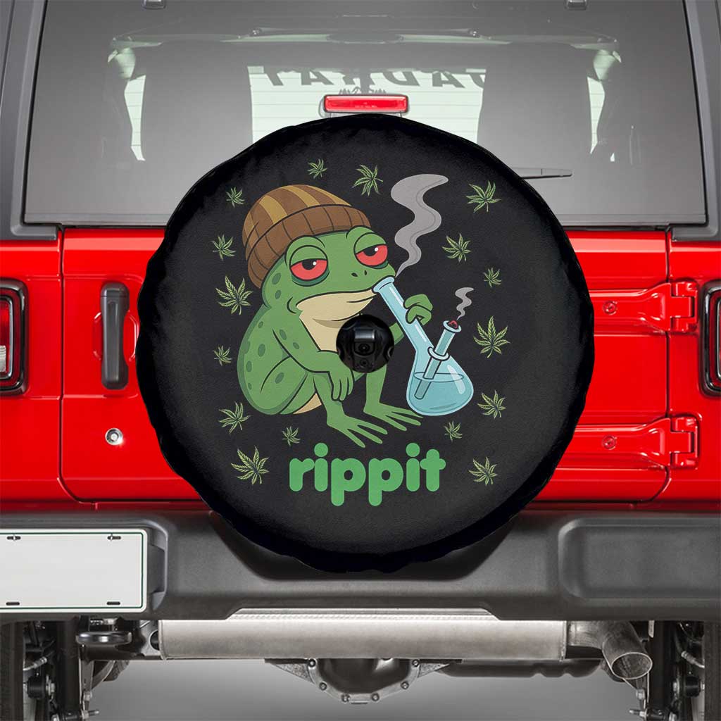 Rippit Frog Spare Tire Cover Funny 420 Stoner Weed Humor - Wonder Print Shop