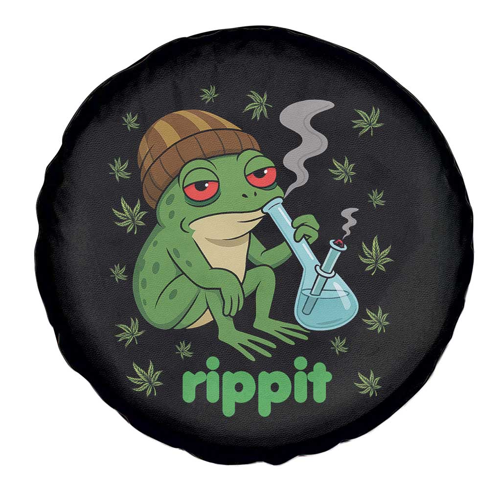 Rippit Frog Spare Tire Cover Funny 420 Stoner Weed Humor - Wonder Print Shop