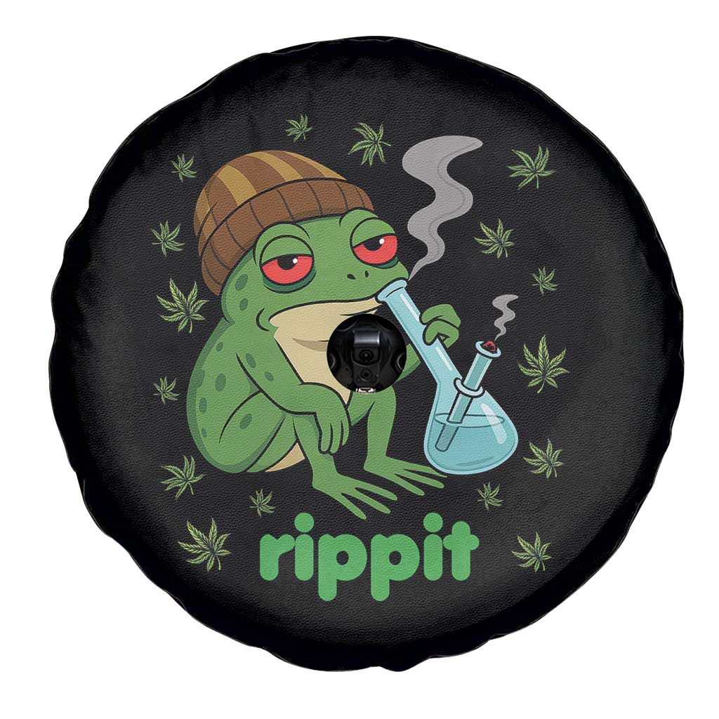 Rippit Frog Spare Tire Cover Funny 420 Stoner Weed Humor - Wonder Print Shop