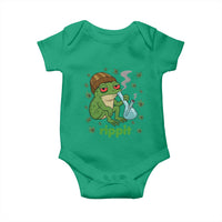 Rippit Frog Baby Onesie Funny 420 Stoner Weed Humor - Wonder Print Shop