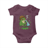 Rippit Frog Baby Onesie Funny 420 Stoner Weed Humor - Wonder Print Shop