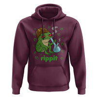Rippit Frog Hoodie Funny 420 Stoner Weed Humor - Wonder Print Shop