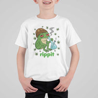 Rippit Frog T Shirt For Kid Funny 420 Stoner Weed Humor - Wonder Print Shop