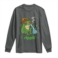 Rippit Frog Long Sleeve Shirt Funny 420 Stoner Weed Humor - Wonder Print Shop