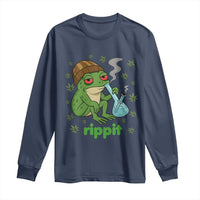 Rippit Frog Long Sleeve Shirt Funny 420 Stoner Weed Humor - Wonder Print Shop