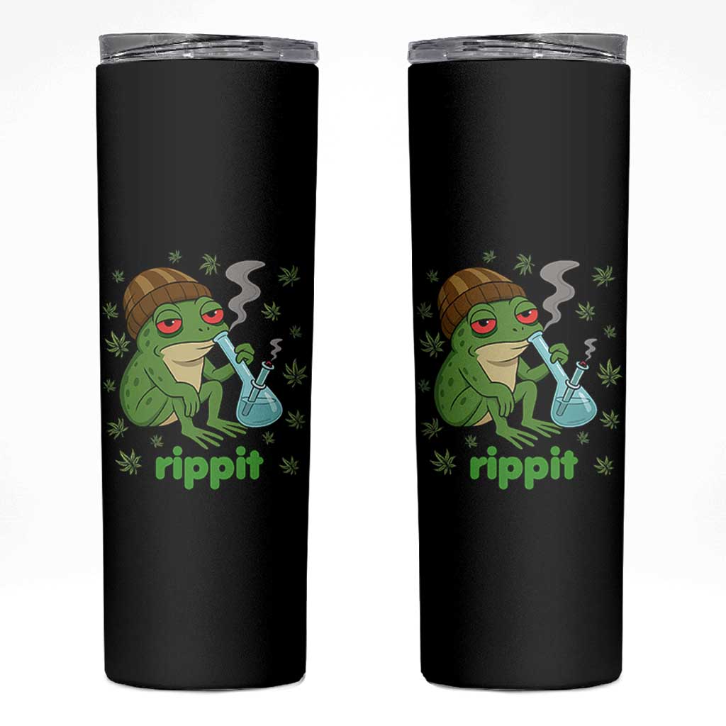 Rippit Frog Skinny Tumbler Funny 420 Stoner Weed Humor - Wonder Print Shop