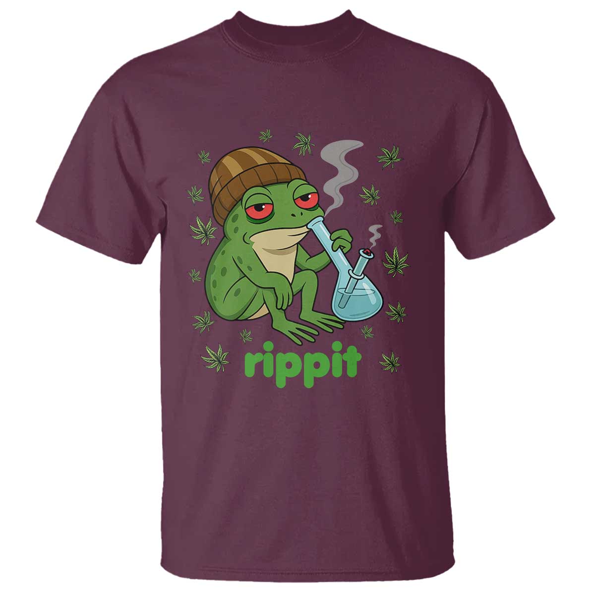 Rippit Frog T Shirt Funny 420 Stoner Weed Humor - Wonder Print Shop