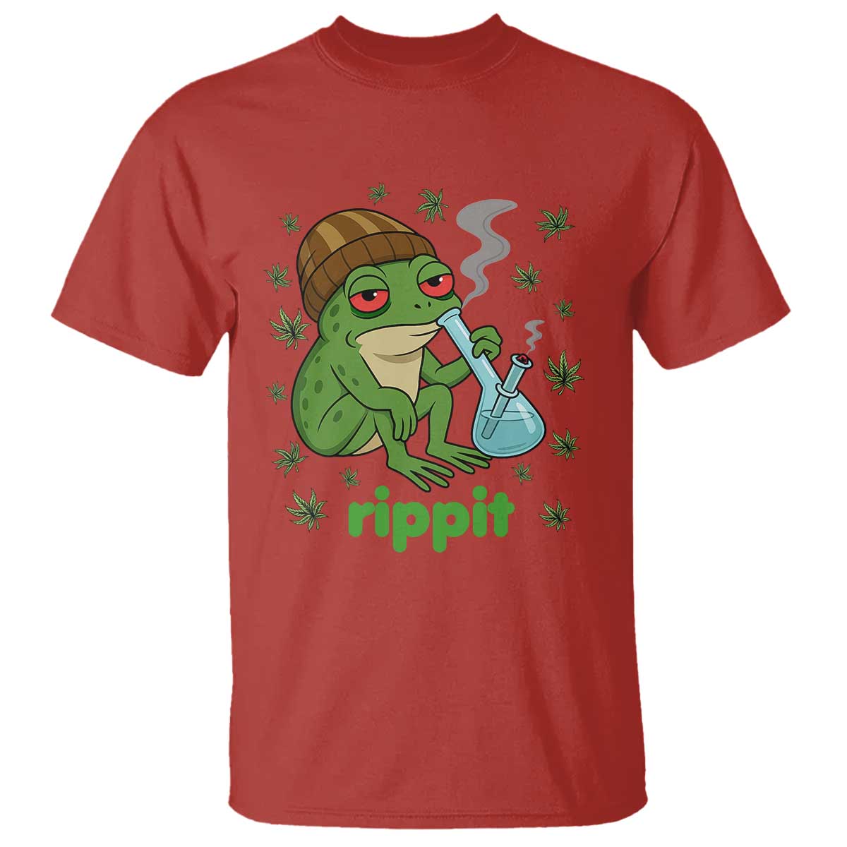 Rippit Frog T Shirt Funny 420 Stoner Weed Humor - Wonder Print Shop