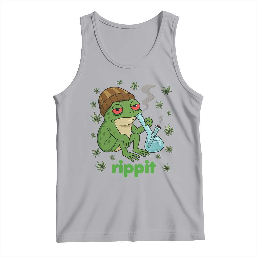 Rippit Frog Tank Top Funny 420 Stoner Weed Humor - Wonder Print Shop