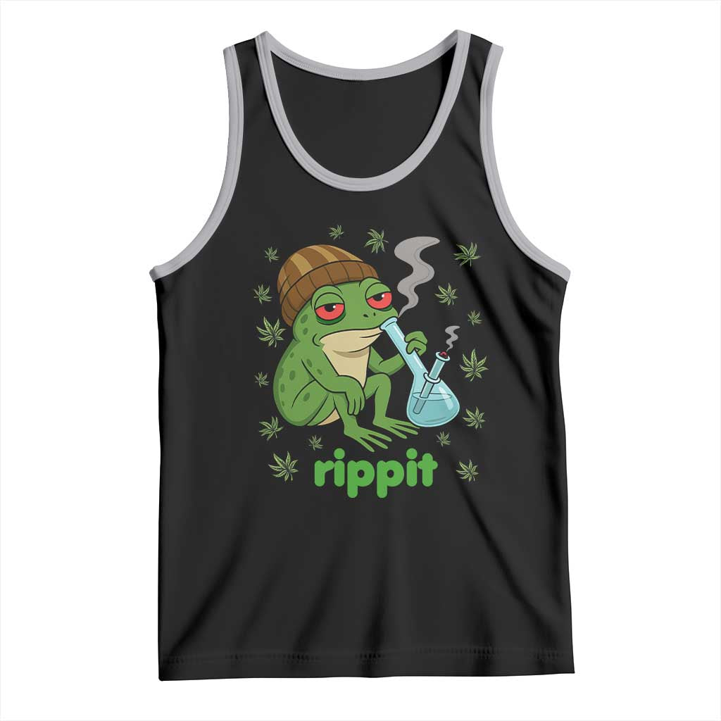 Rippit Frog Tank Top Funny 420 Stoner Weed Humor - Wonder Print Shop