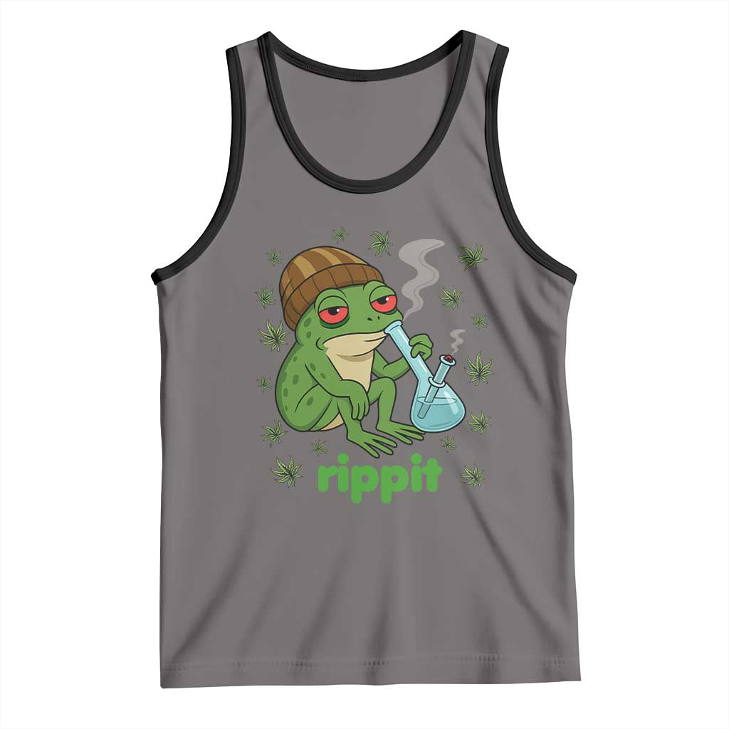 Rippit Frog Tank Top Funny 420 Stoner Weed Humor - Wonder Print Shop