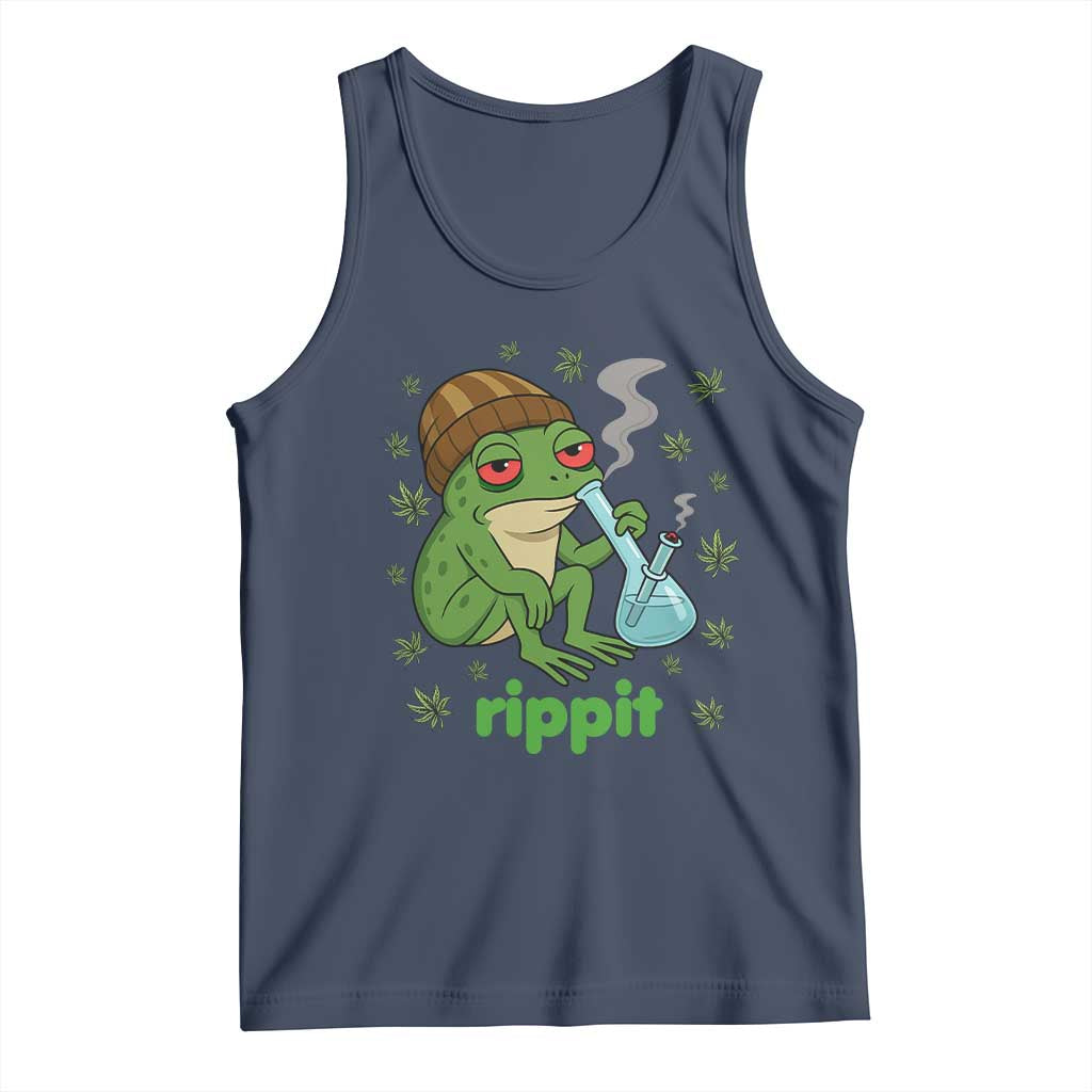 Rippit Frog Tank Top Funny 420 Stoner Weed Humor - Wonder Print Shop
