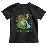 Rippit Frog Toddler T Shirt Funny 420 Stoner Weed Humor - Wonder Print Shop
