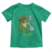 Rippit Frog Toddler T Shirt Funny 420 Stoner Weed Humor - Wonder Print Shop