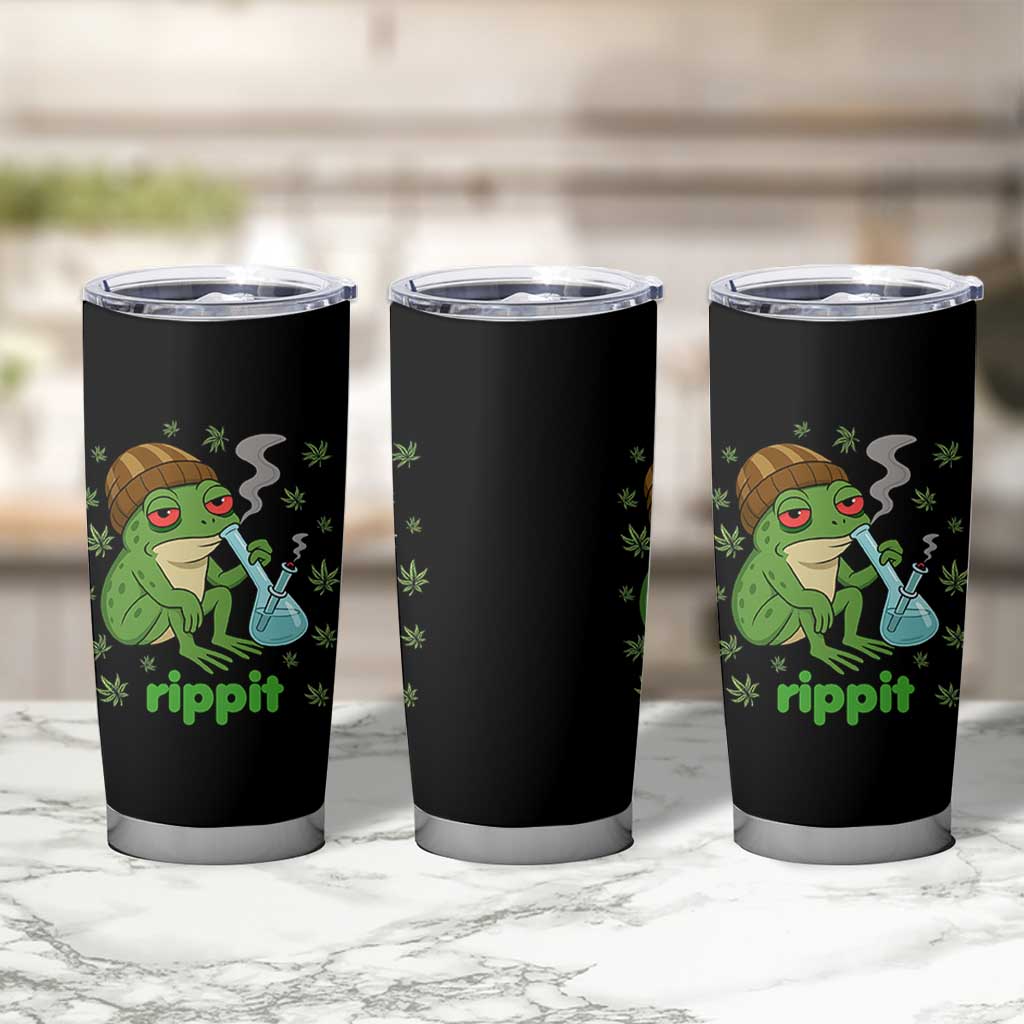 Rippit Frog Tumbler Cup Funny 420 Stoner Weed Humor - Wonder Print Shop