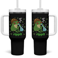 Rippit Frog Tumbler With Handle Funny 420 Stoner Weed Humor - Wonder Print Shop