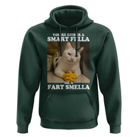 Funny Cat Meme Hoodie You Are Either A Smart Fella Or A Fart Smella - Wonder Print Shop