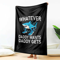 Funny Tralalero Tralala Meme Throw Blanket Whatever Daddy Wants Daddy Gets - Wonder Print Shop