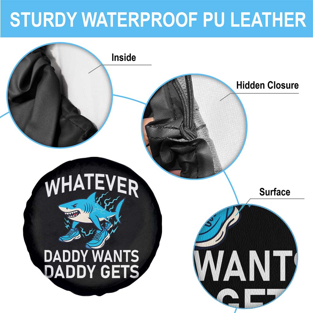 Funny Tralalero Tralala Meme Spare Tire Cover Whatever Daddy Wants Daddy Gets - Wonder Print Shop