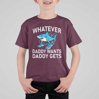 Funny Tralalero Tralala Meme T Shirt For Kid Whatever Daddy Wants Daddy Gets - Wonder Print Shop