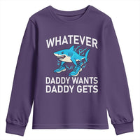 Funny Tralalero Tralala Meme Youth Sweatshirt Whatever Daddy Wants Daddy Gets - Wonder Print Shop