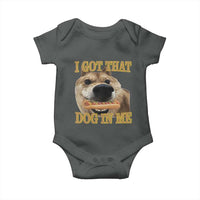 Funny Shiba Inu Dog Meme Baby Onesie I Got That Dog In Me - Wonder Print Shop