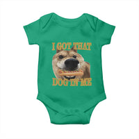 Funny Shiba Inu Dog Meme Baby Onesie I Got That Dog In Me - Wonder Print Shop