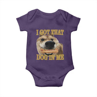 Funny Shiba Inu Dog Meme Baby Onesie I Got That Dog In Me - Wonder Print Shop