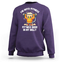 Funny Beer Lover Sweatshirt I Am Into Fitness Beer in My Belly - Wonder Print Shop