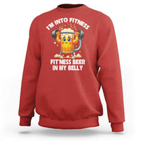 Funny Beer Lover Sweatshirt I Am Into Fitness Beer in My Belly - Wonder Print Shop