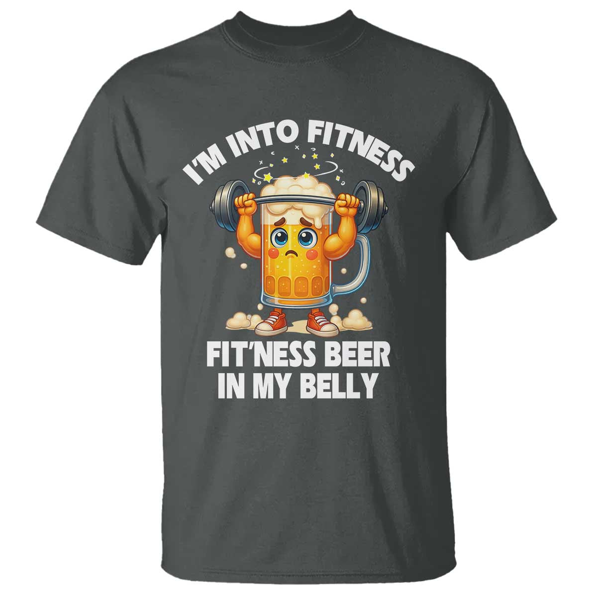 Funny Beer Lover T Shirt I Am Into Fitness Beer in My Belly - Wonder Print Shop