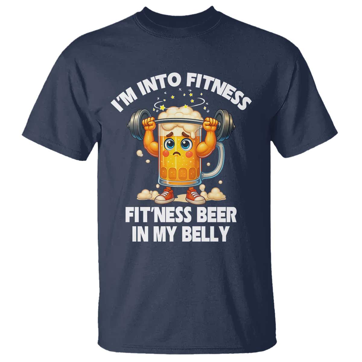 Funny Beer Lover T Shirt I Am Into Fitness Beer in My Belly - Wonder Print Shop