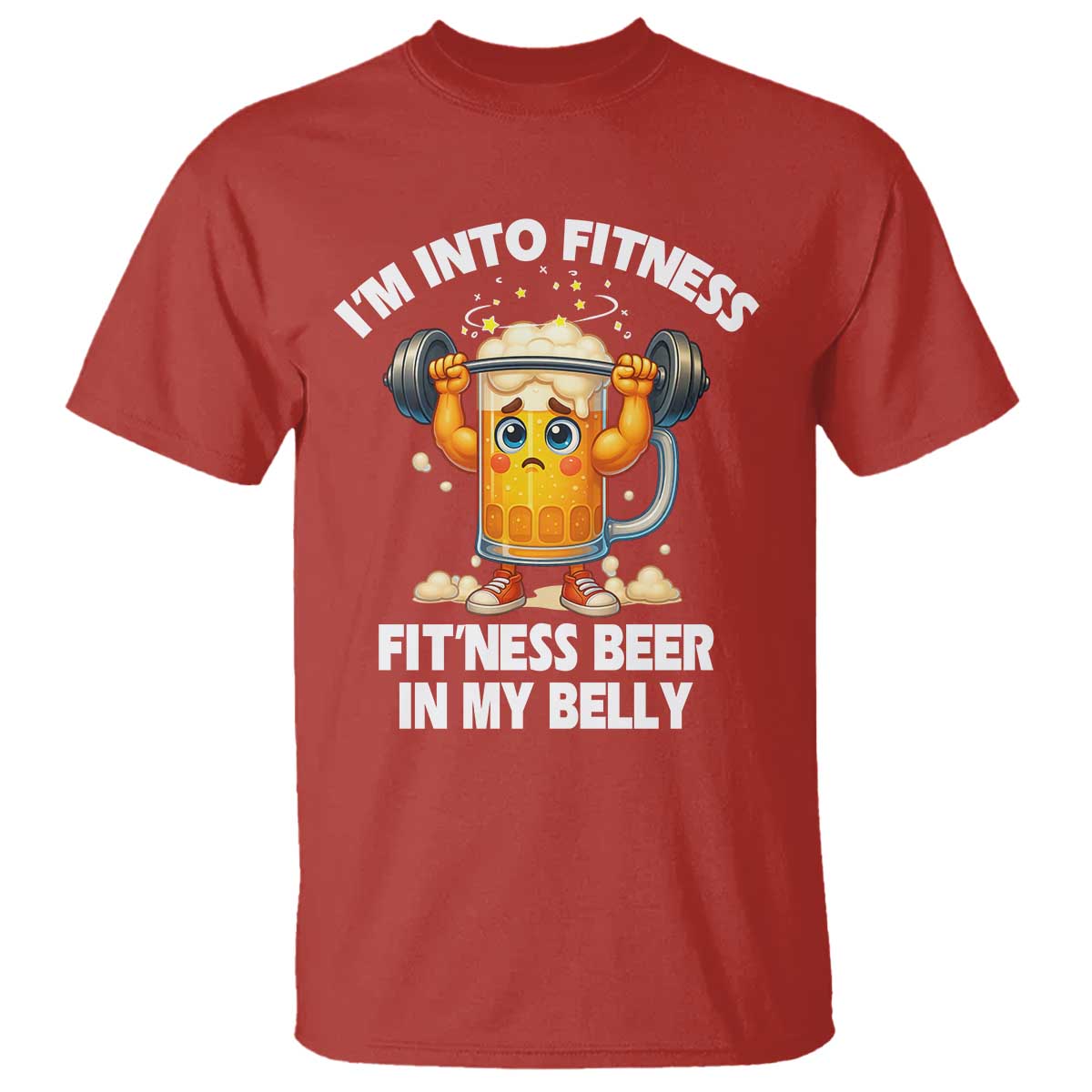 Funny Beer Lover T Shirt I Am Into Fitness Beer in My Belly - Wonder Print Shop