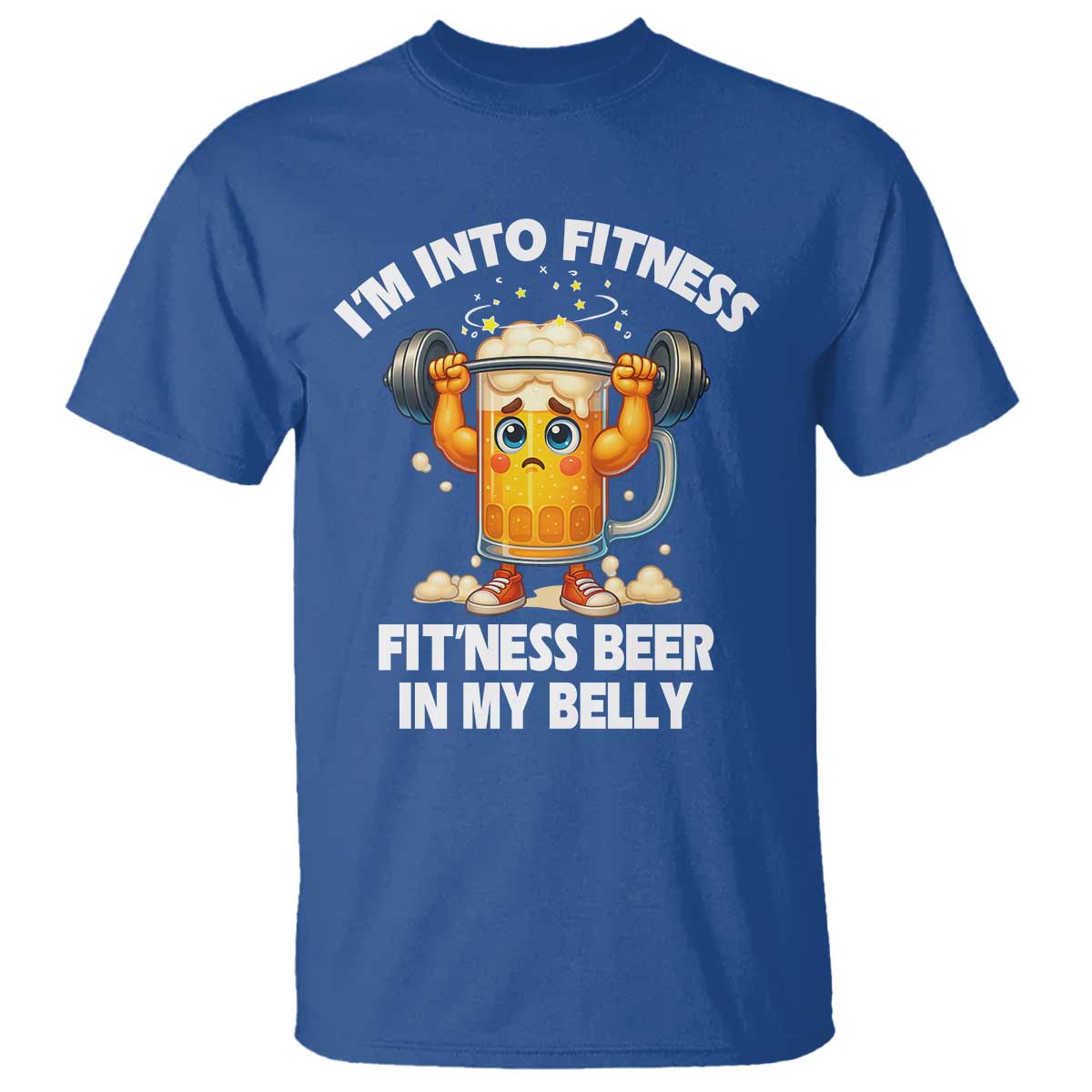 Funny Beer Lover T Shirt I Am Into Fitness Beer in My Belly - Wonder Print Shop