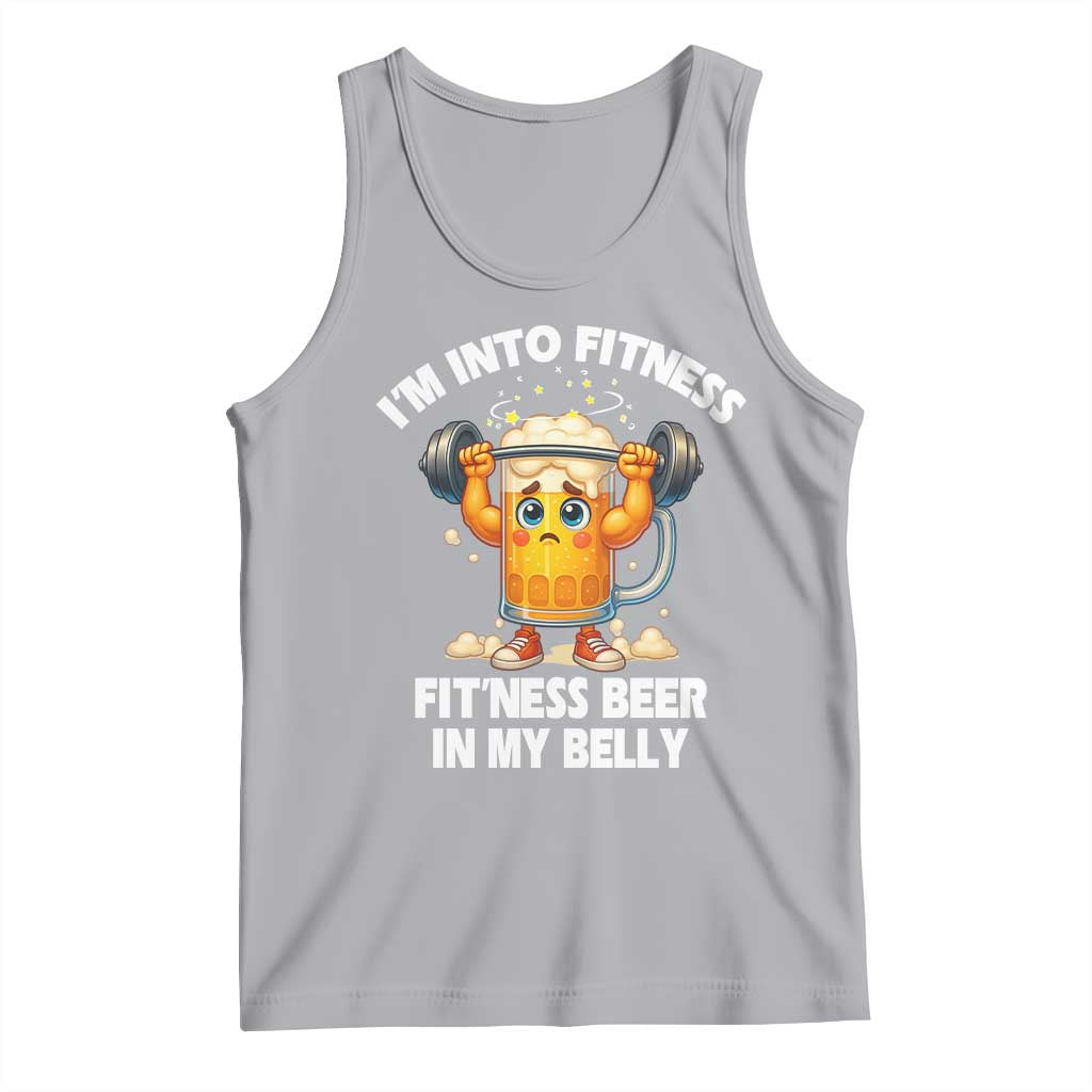 Funny Beer Lover Tank Top I Am Into Fitness Beer in My Belly - Wonder Print Shop