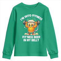 Funny Beer Lover Youth Sweatshirt I Am Into Fitness Beer in My Belly - Wonder Print Shop